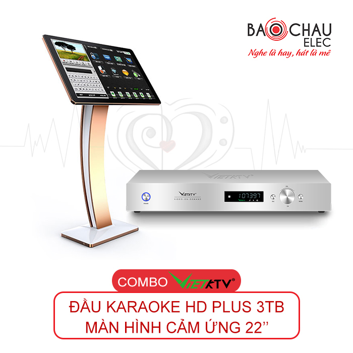 Combo Đầu VietKTV HD Plus 3TB + màn hình 22 Combo Đầu VietKTV HD Plus 3TB + màn hình 22
